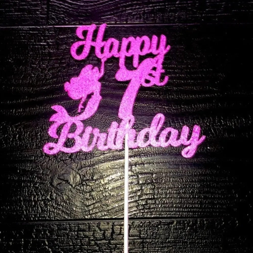 Happy‎ 1st Birthday Cake Topper Pick Mermaid Theme