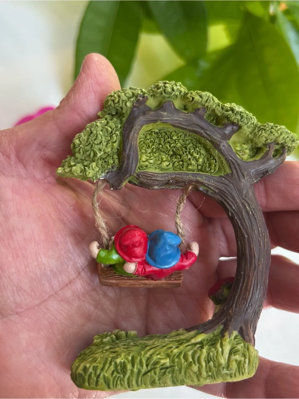 Mini Fairy Garden Decor Set Gnome Mushroom House Tree Swing Cottagecore NEW