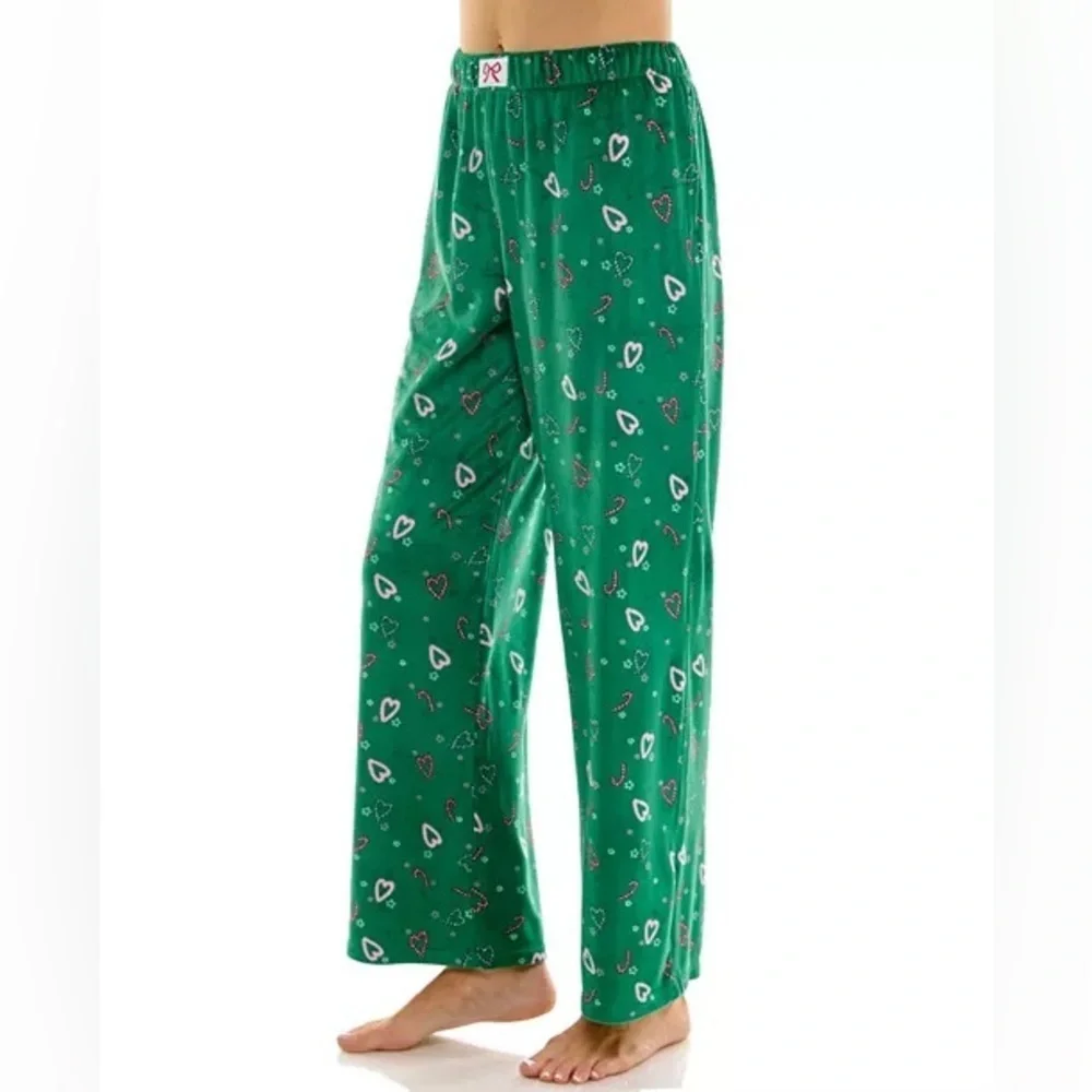 Roudelain Women's Velour Open Leg Pull-On Pajama Pants
