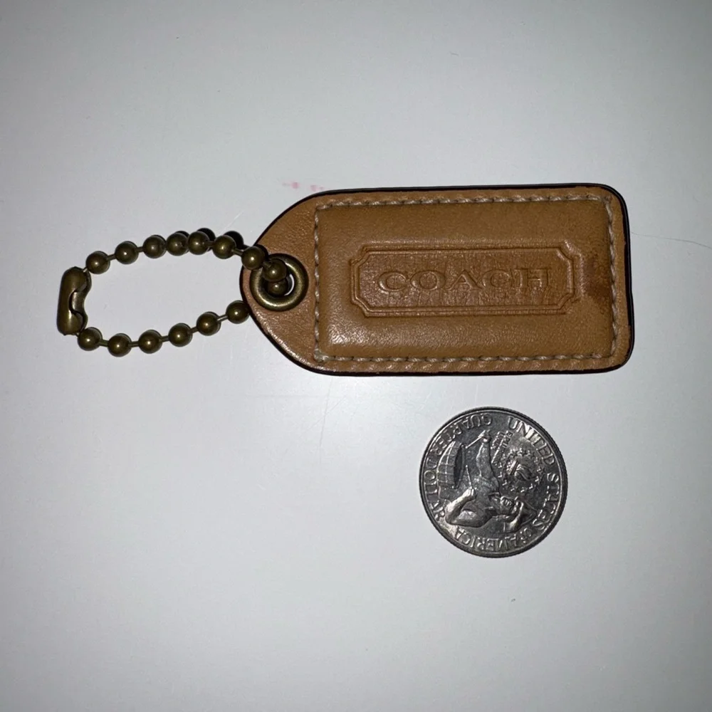 Coach Brown Leather Key Holder