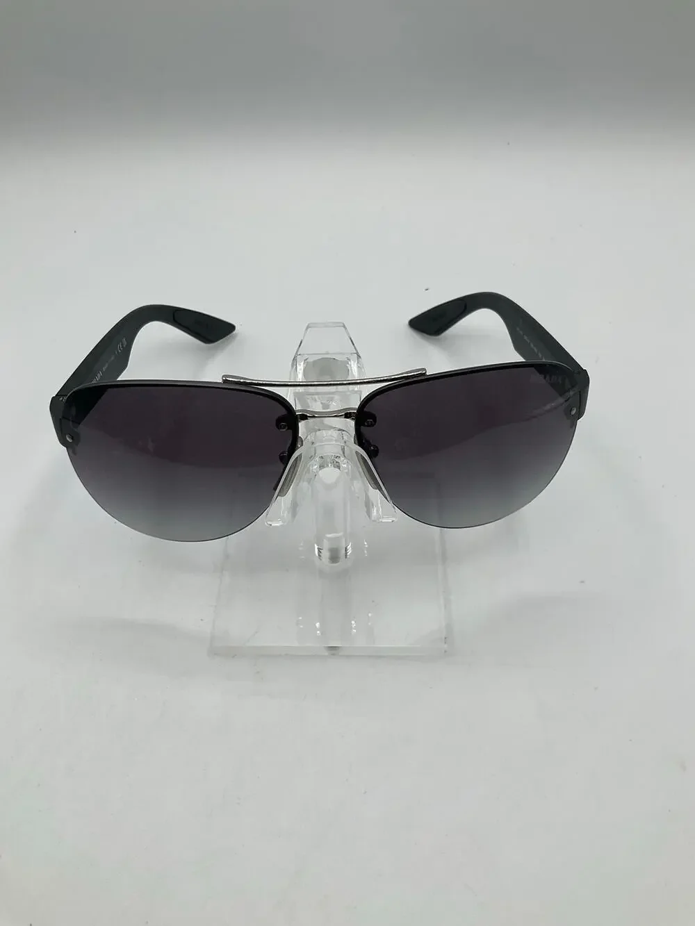 PRADA Sunglasses, SPS 55Y Matte Black/Silver