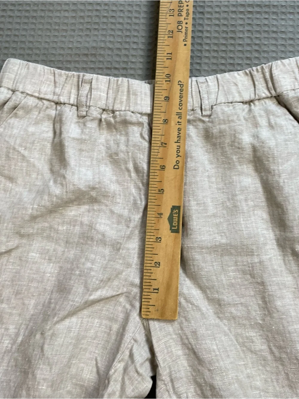 Quince 100% European Linen Pants Small Womens Flax Relaxed Tapered Crop Pull On