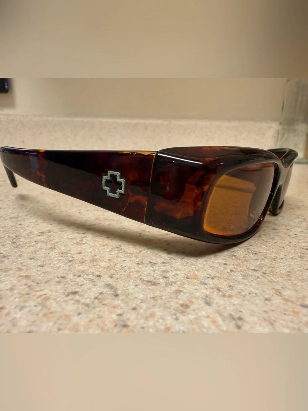 Spy Optic MC Tortoise Y2K Sunglasses Jeremy McGrath Amber Brown Made in Italy