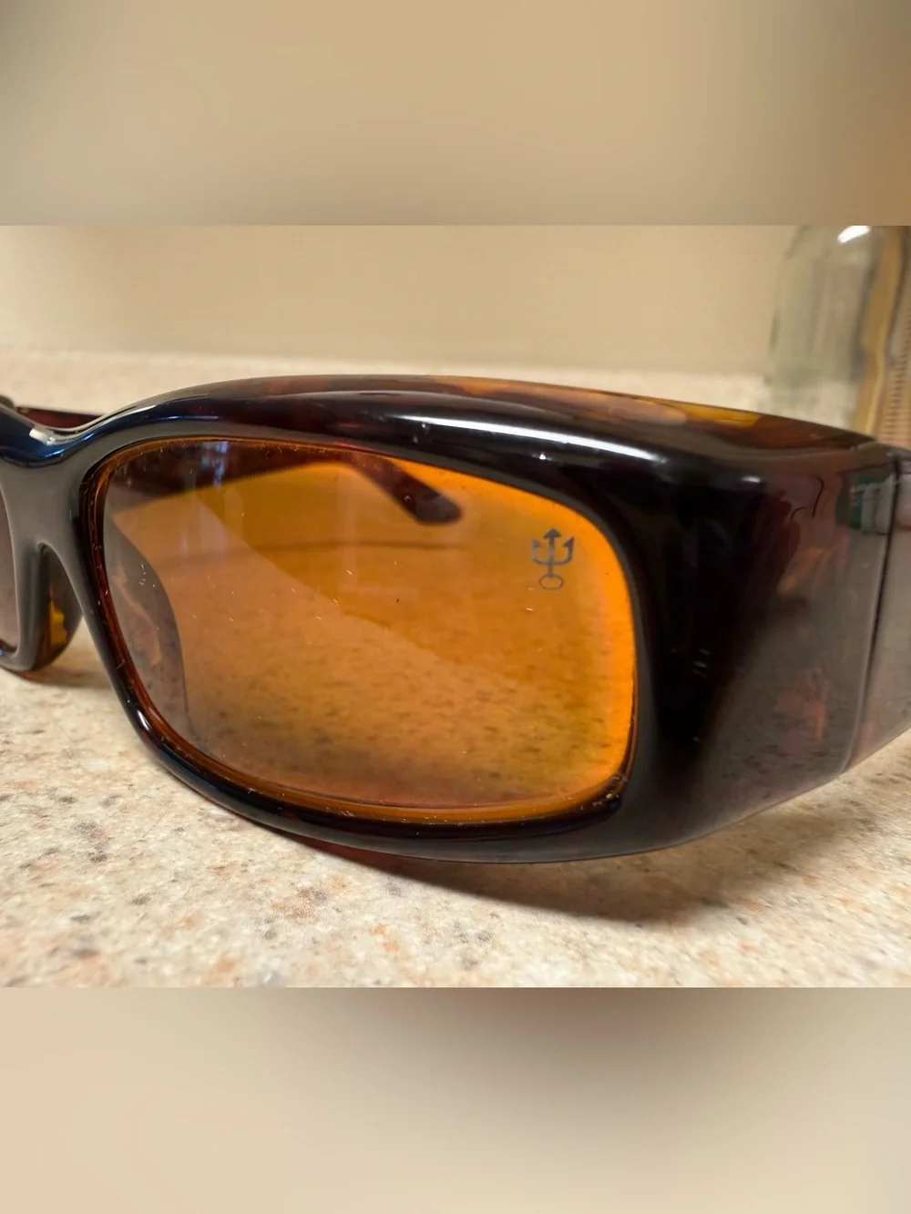 Spy Optic MC Tortoise Y2K Sunglasses Jeremy McGrath Amber Brown Made in Italy