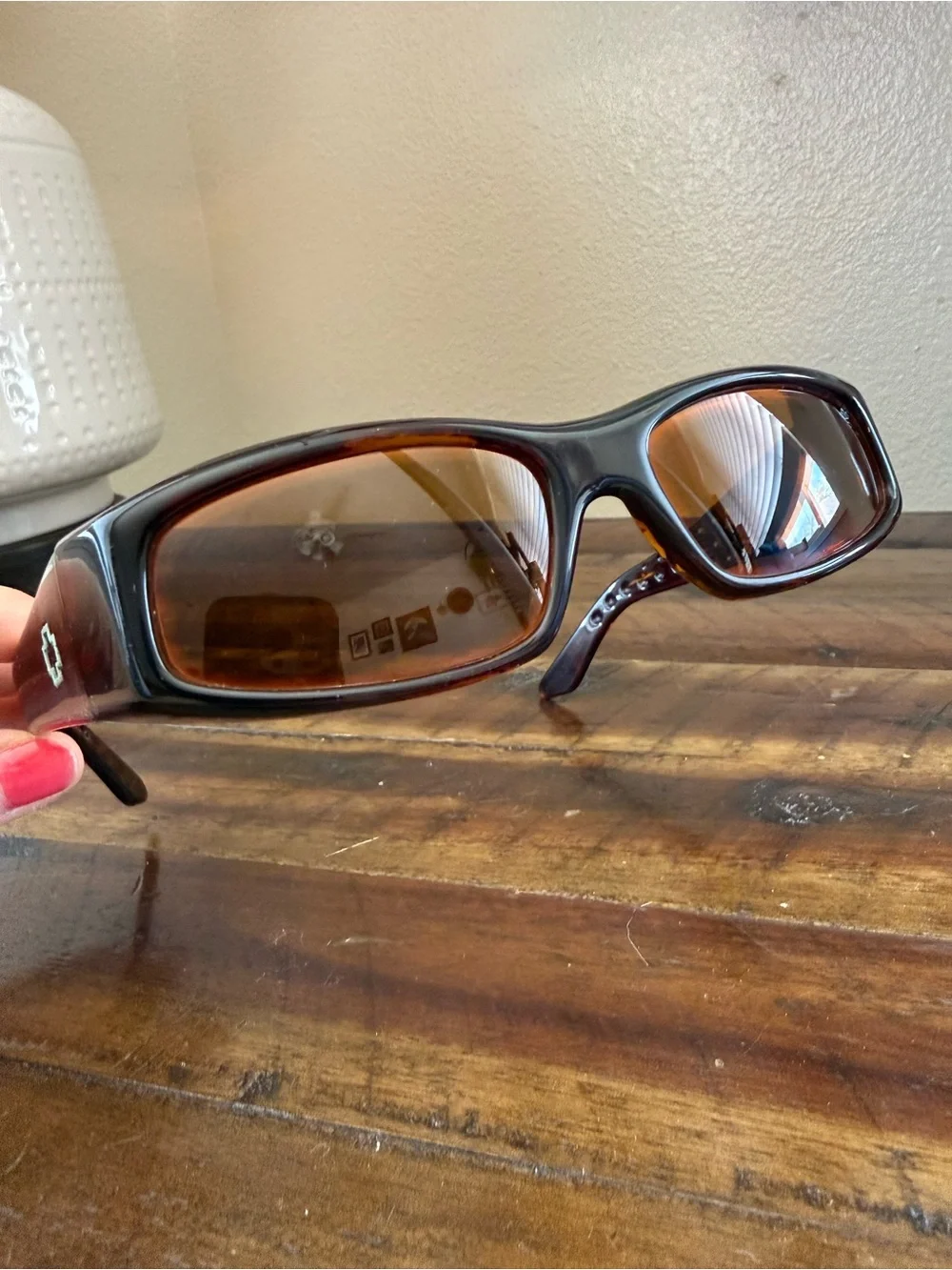 Spy Optic MC Tortoise Y2K Sunglasses Jeremy McGrath Amber Brown Made in Italy