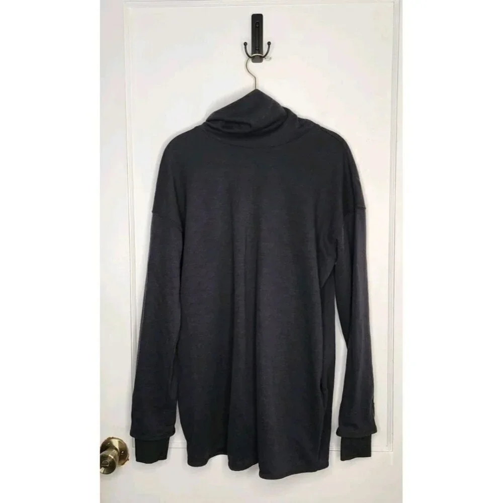 Nike Maternity Nursing Pullover Black Sweatshirt Women’s Medium Mock Neck