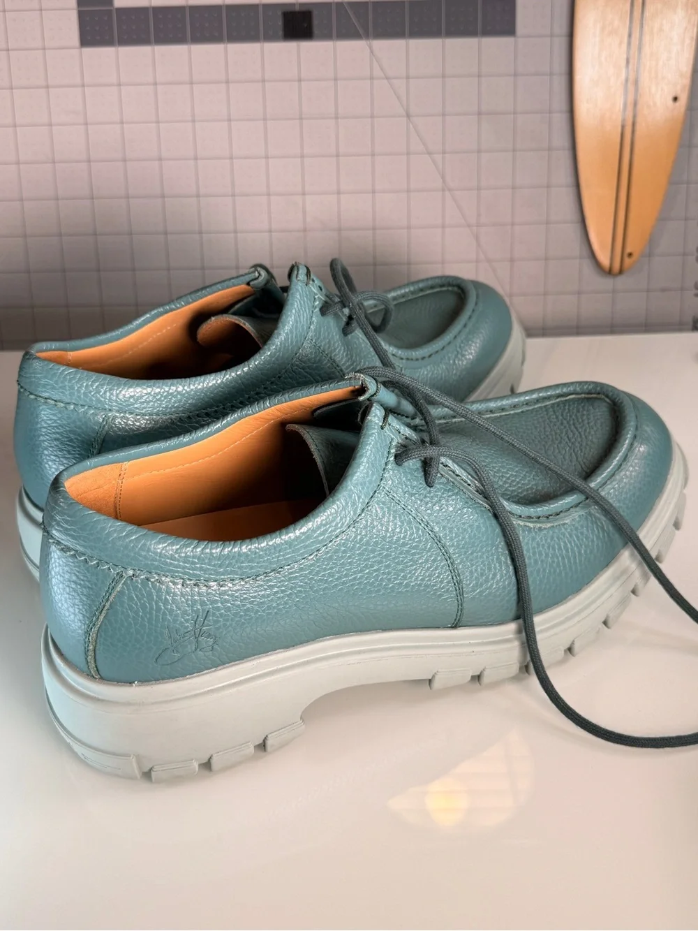 Fluevog teal casual