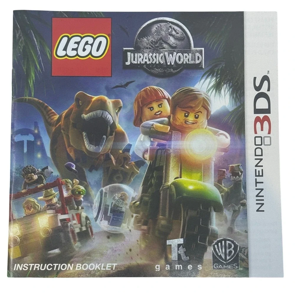 LEGO Jurassic World Nintendo 3DS Instruction‎ Booklet Manual Only