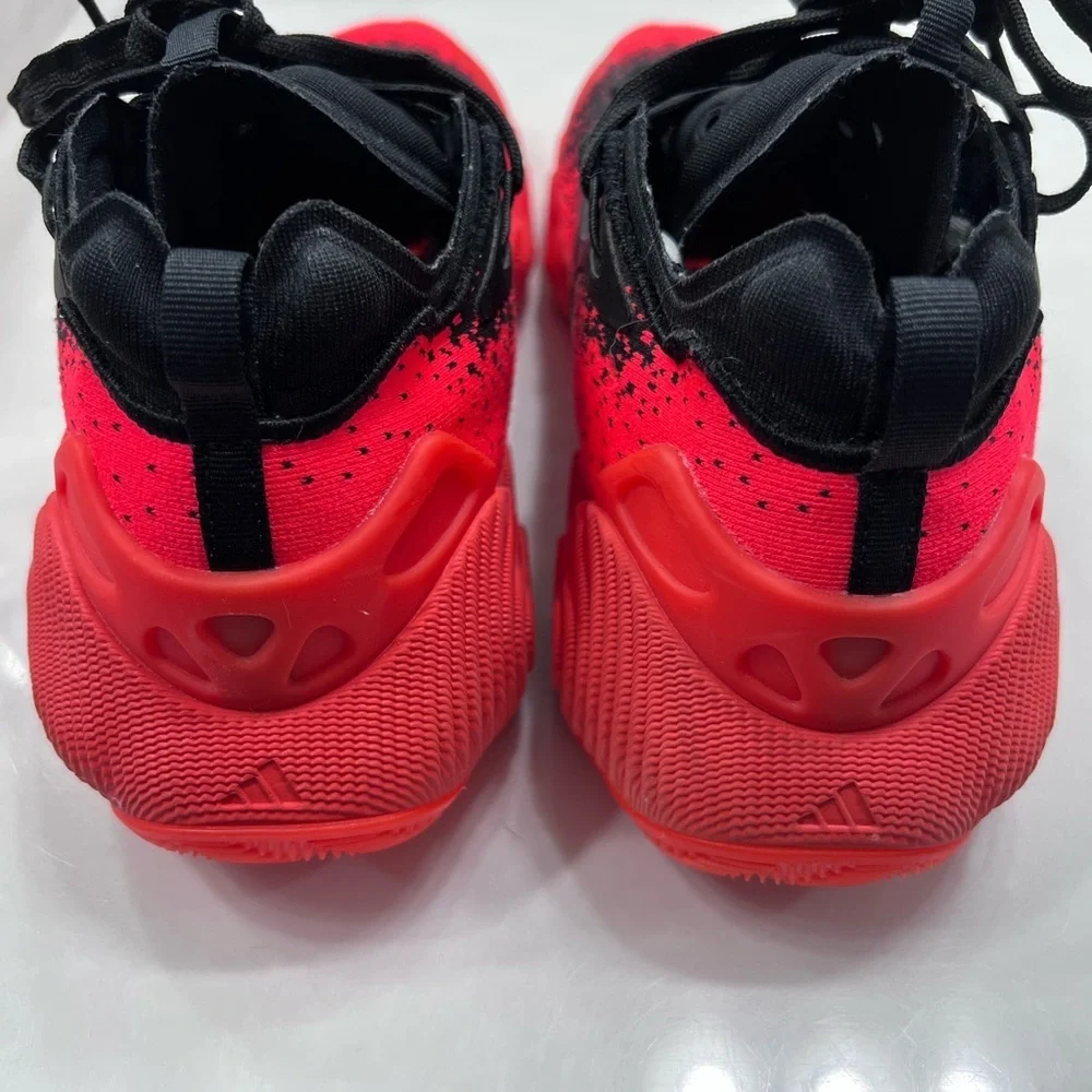 NWOT Adidas Trae Young 3 'Solar Red' Adidas Black and Red Sneakers