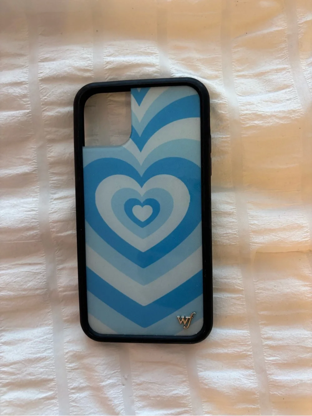 Wildflower Blue Heart Pattern Phone Case
