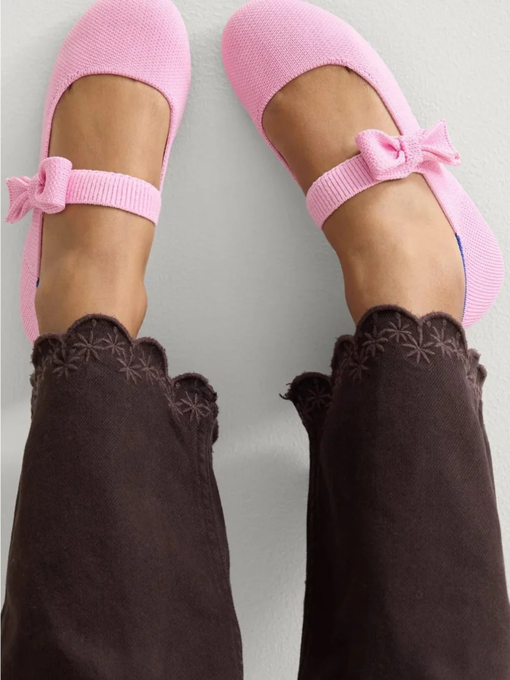 Rothy’s Kids Tux Bow Mary Jane Shoes
