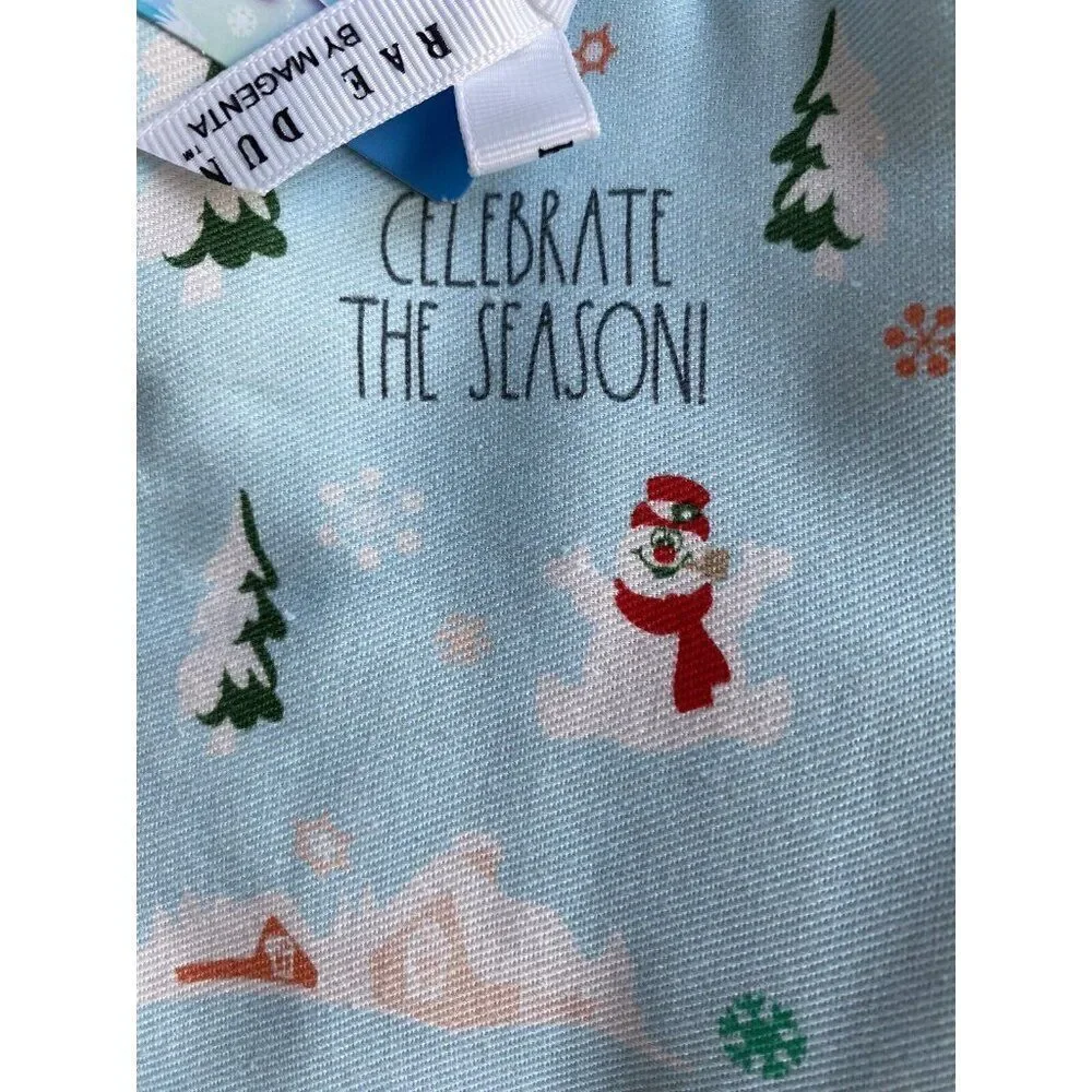 2 Pack Rae‎ Dunn Oven Mitts Frosty The Snowman Celebrate The Season Holiday NEW
