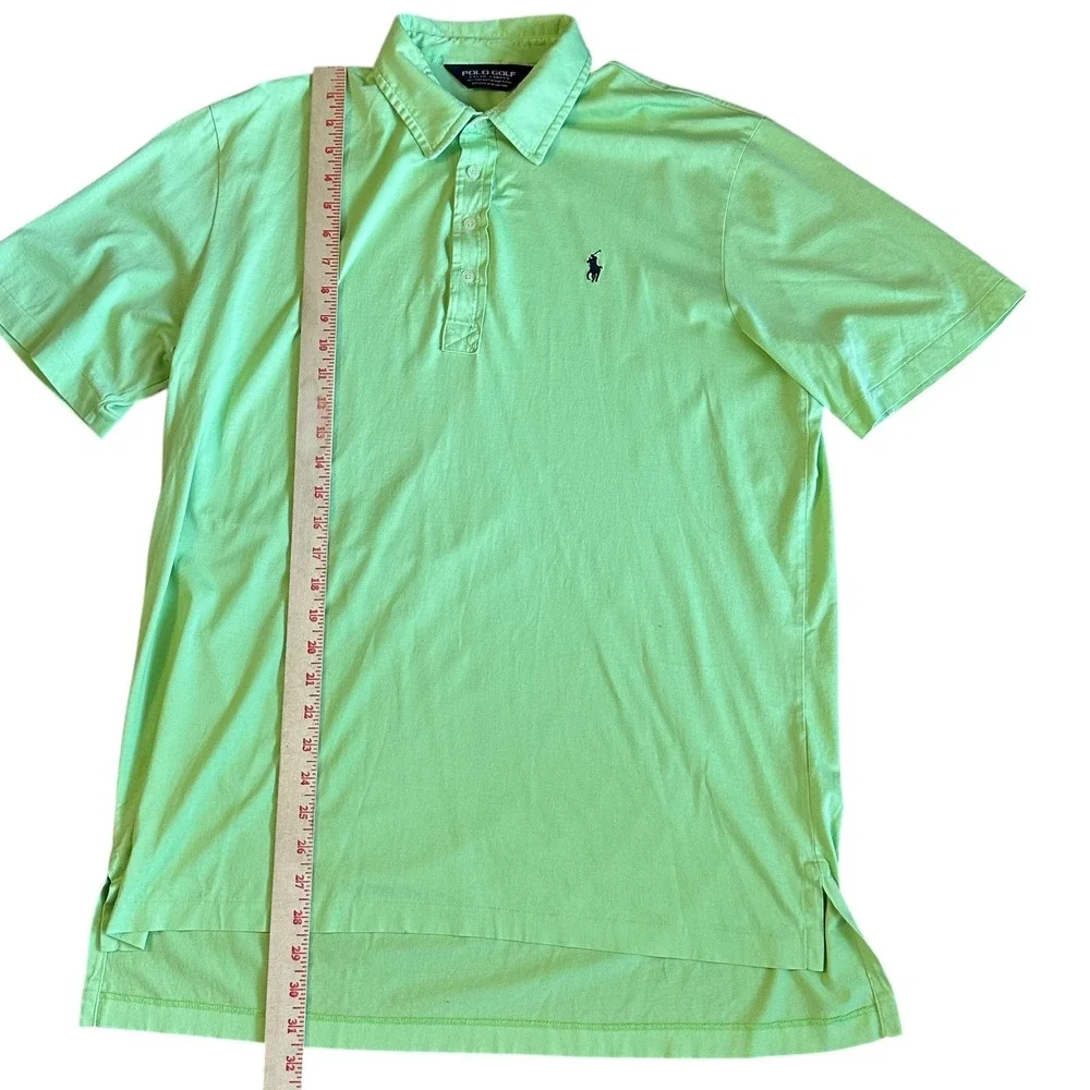 Ralph Lauren‎ Polo Golf Men's L Green Pima Cotton Short Sleeve Polo Shirt