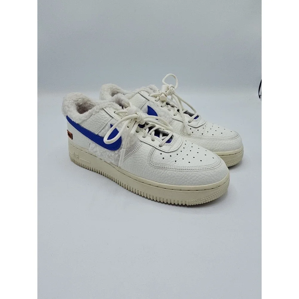Nike Air Force 1 '07 Low Sherpa Fleece Sail Racer Coconut Women's 7.5 DO6680 100