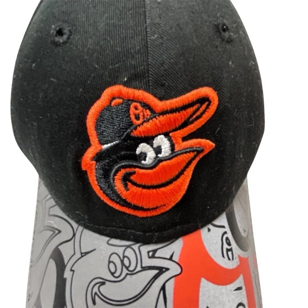 New Era Youth Baltimore‎ Orioles Adjustable Cap Black & Orange MLB Hat