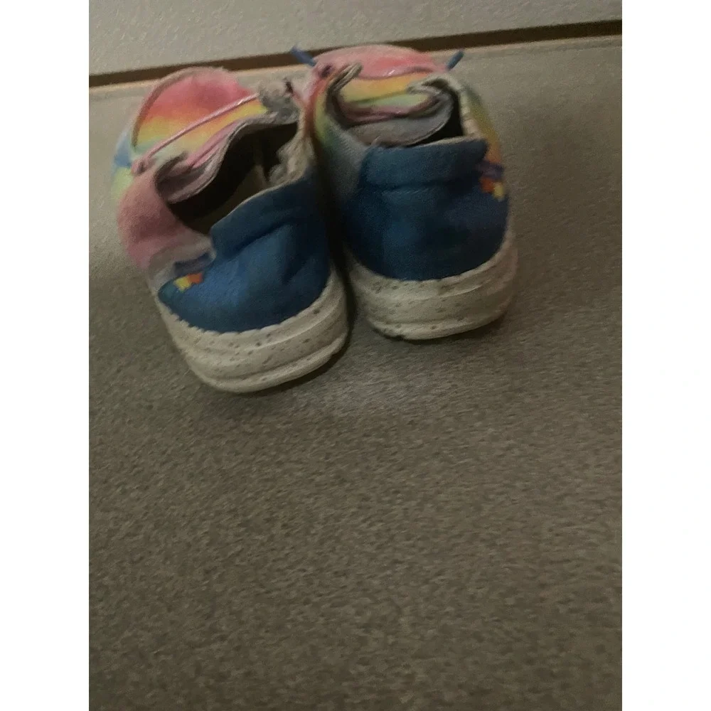 Hey Dude Wendy Youth Dreamer Magic‎ Tie Dye Slip On Shoes Kids Size 2 40102-9CR