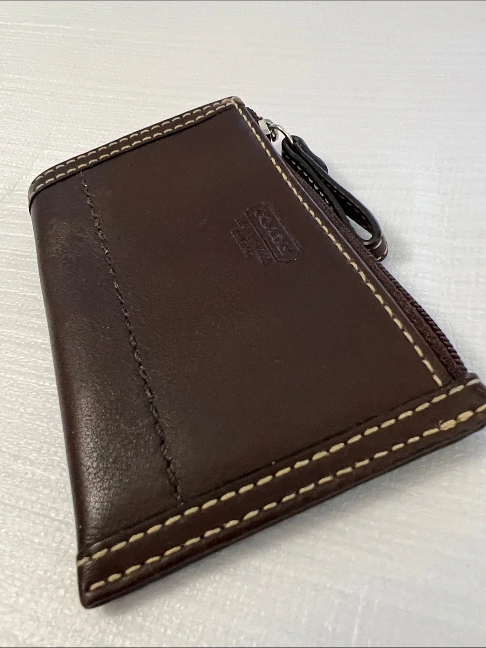 Coach brown leather