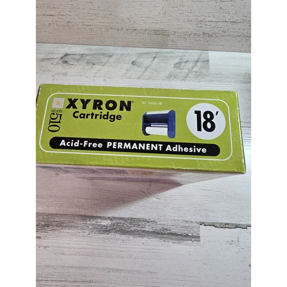 Xyron 510 Refill Cartridge Acid Free Permanent Adhesive 1605-18 5 Inch x 18 Ft