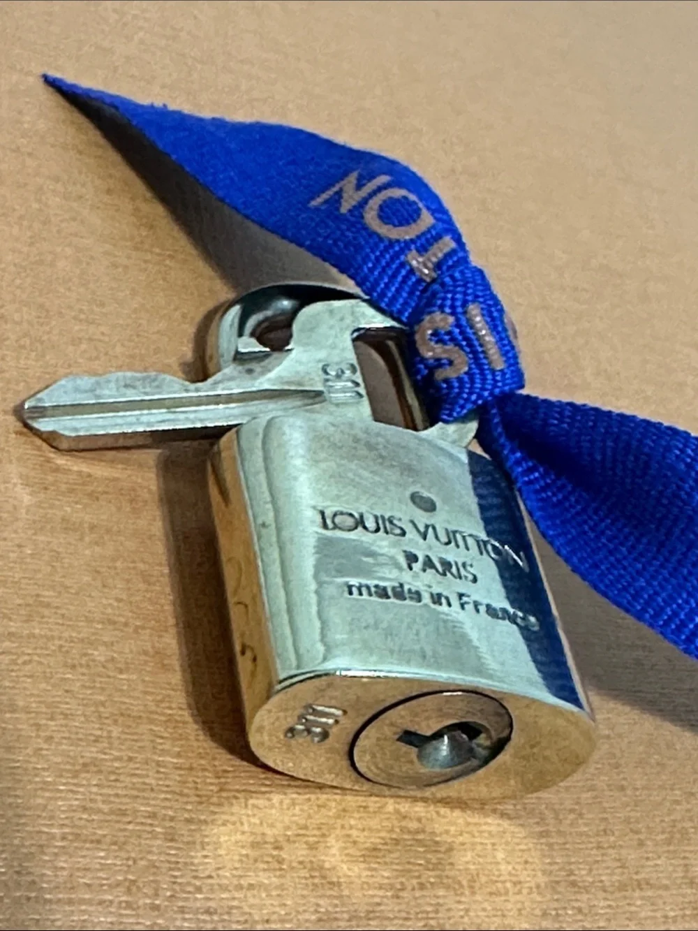 Louis Vuitton Gold Tone Lock & Key Set #311
