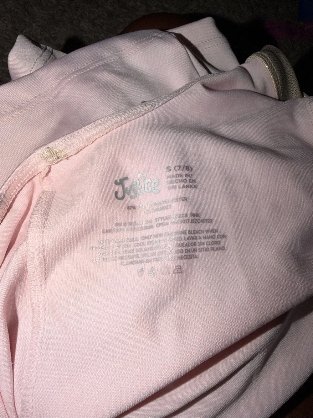 Justice sporty pink