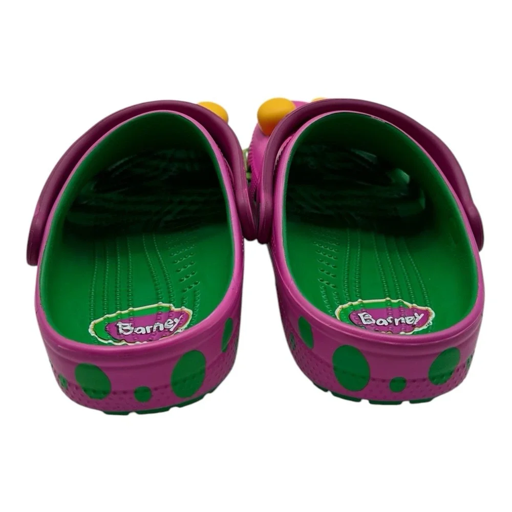 Crocs Barney Classic Clogs KIDS Size J‎ 3 Slip On Shoes I Love You You Love Me