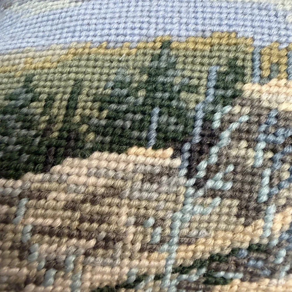 Imperial Elegance wolf needlepoint