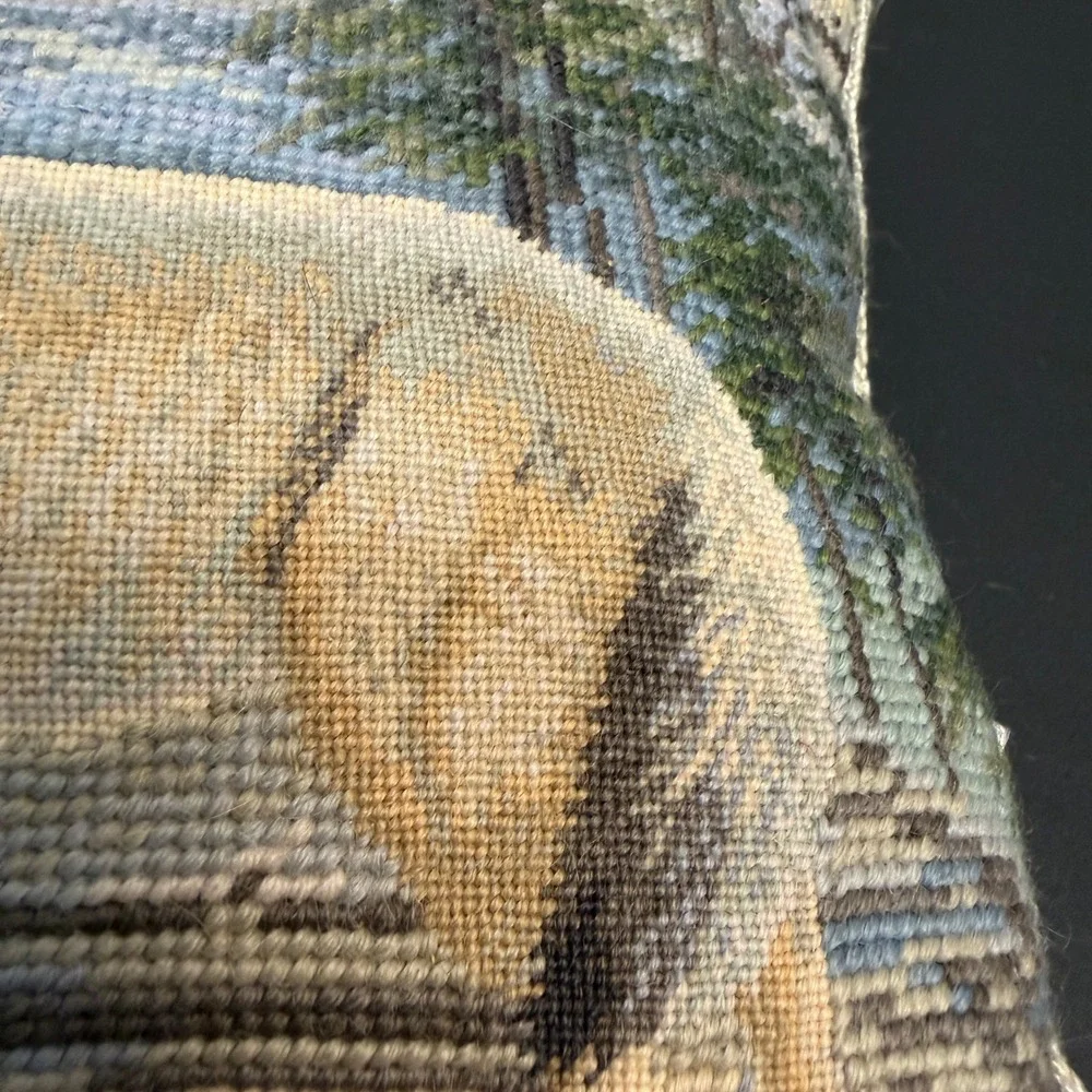 Imperial Elegance wolf needlepoint