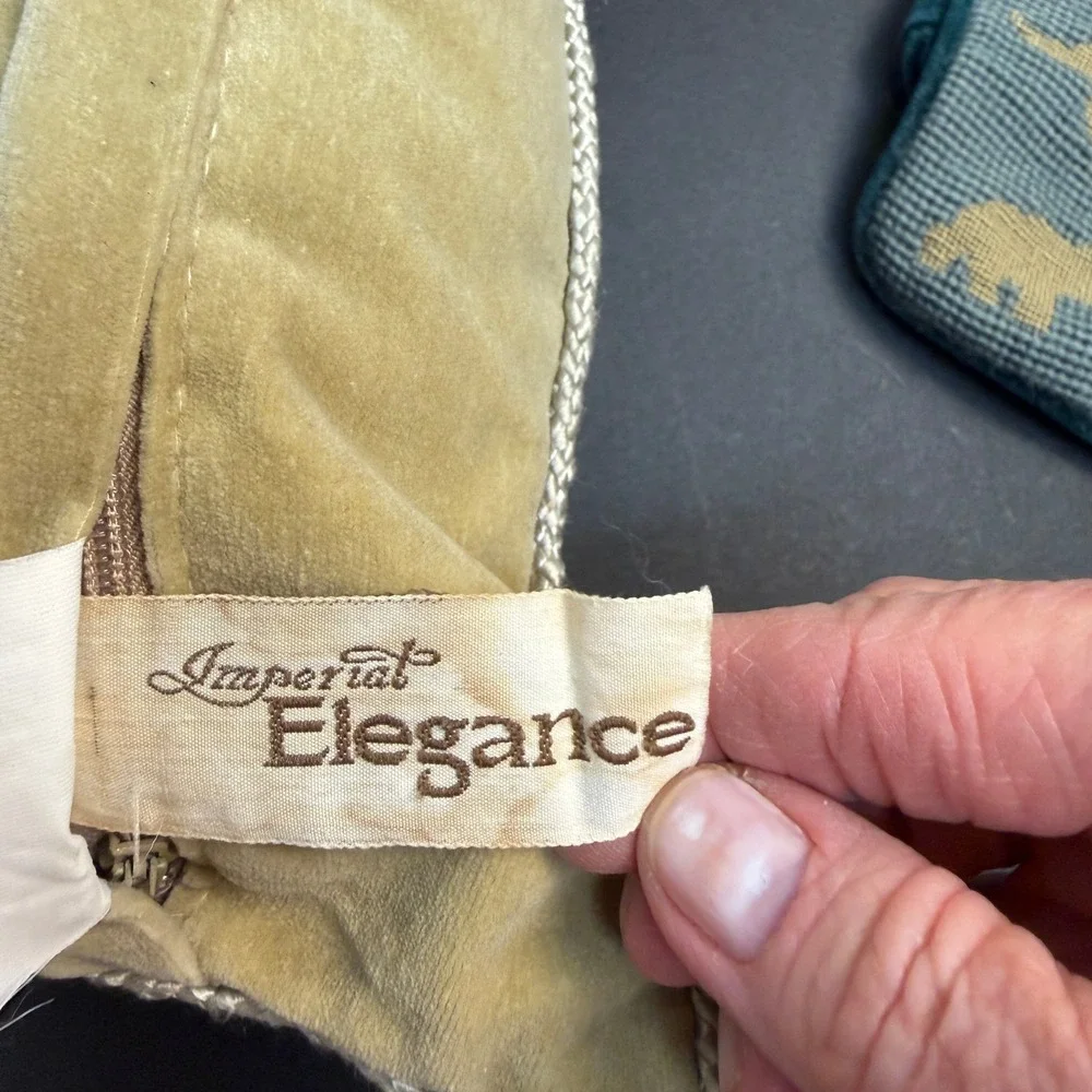 Imperial Elegance wolf needlepoint