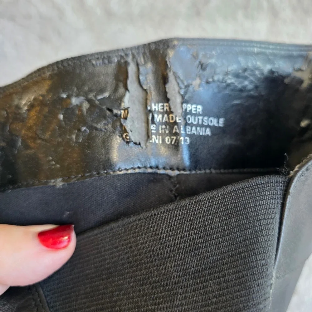 Kurt Geiger leather textile