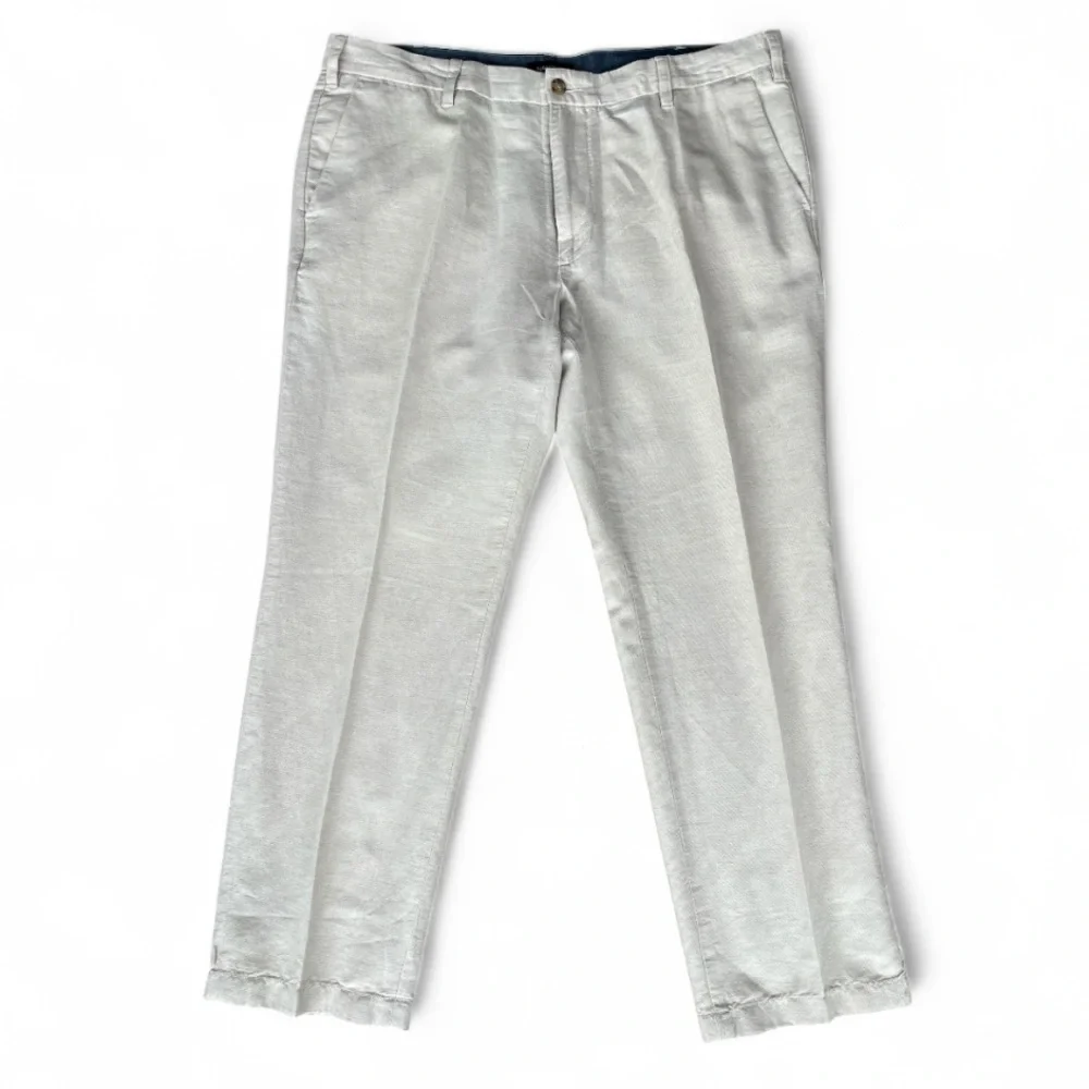 Men's Nautica Linen Pants Classic Fit Size 40x30