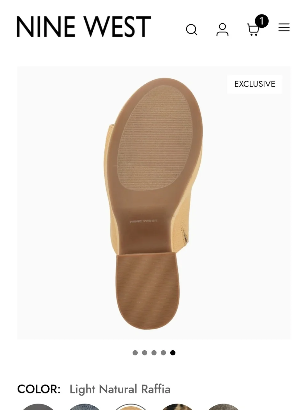 Nine West chunky platform