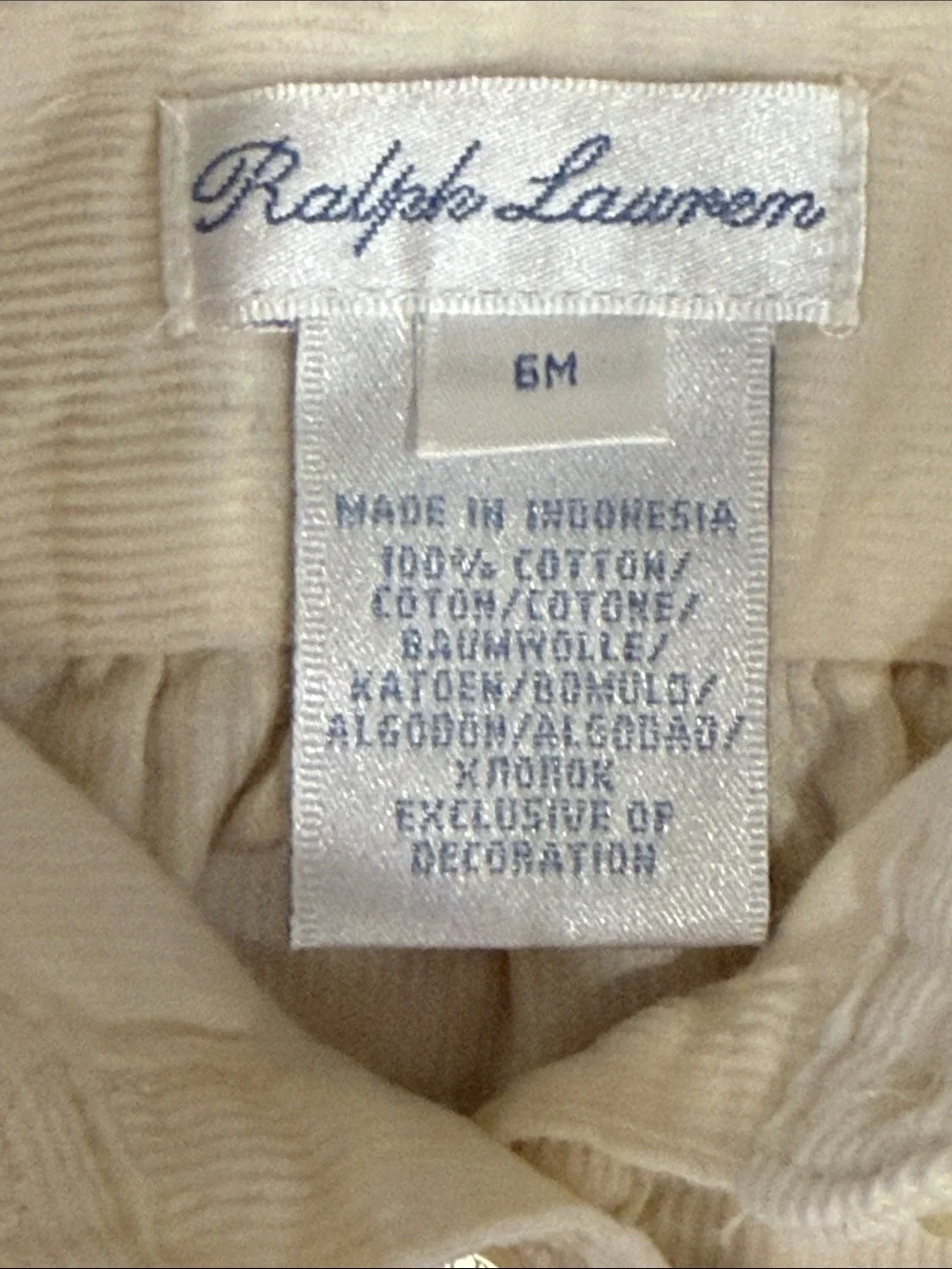 Ralph Lauren cream long