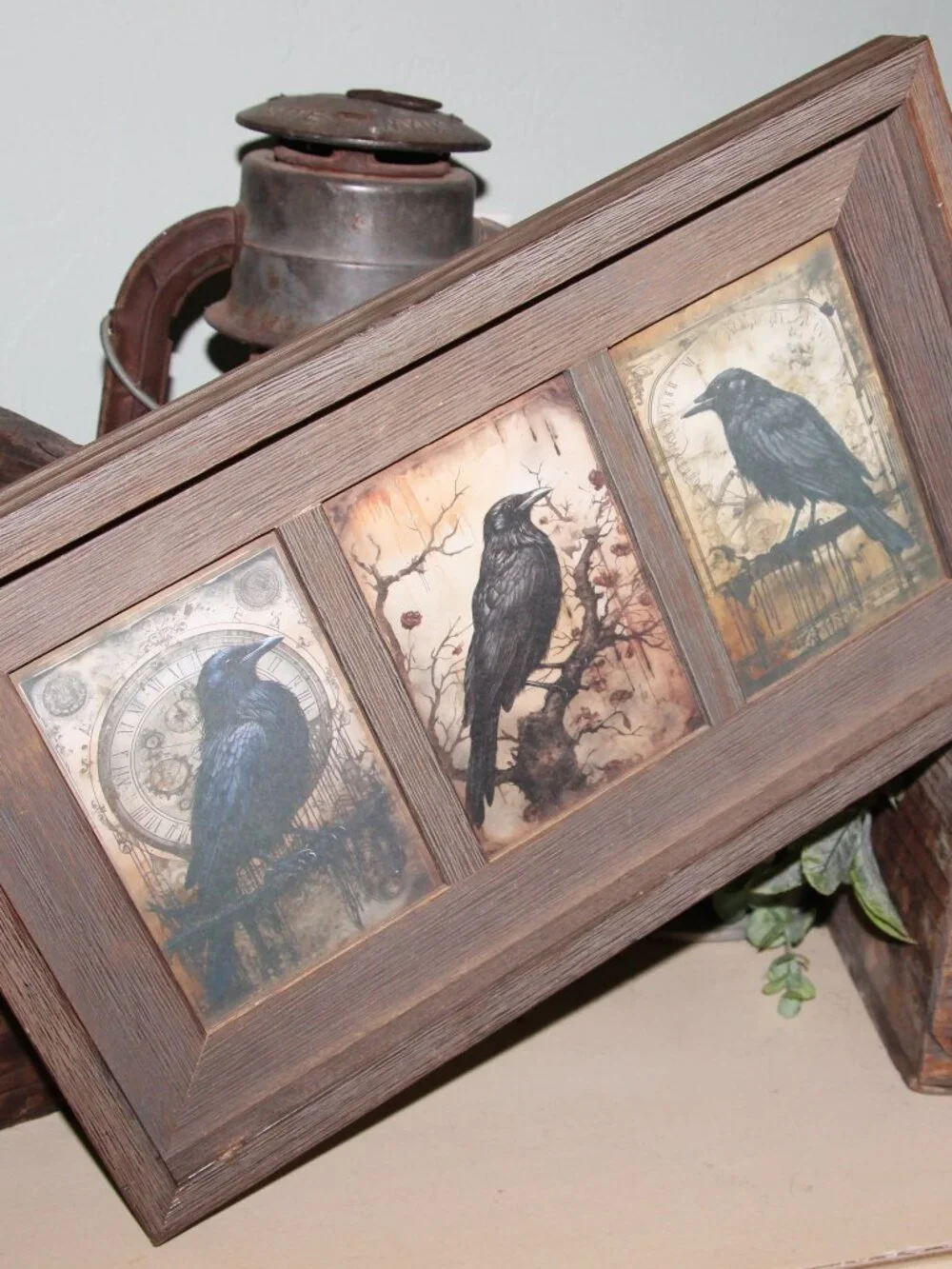 NEW Rustic French Country Primitive Farmhouse Raven Crow Wall Decor