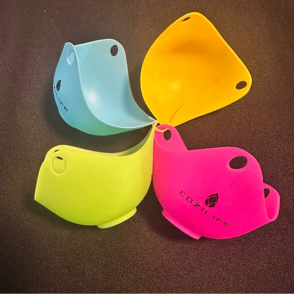 Egg Poacher – COZILIFE Silicone Egg Poaching Cups,‎ BPA Free, Set of 4