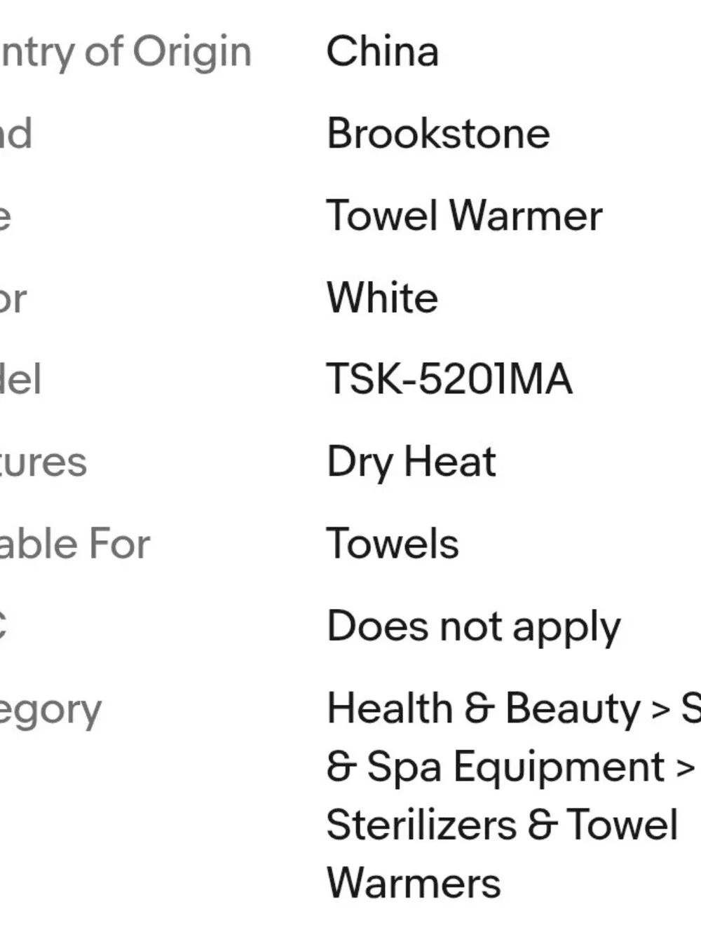 Brookstone towel warmer please look