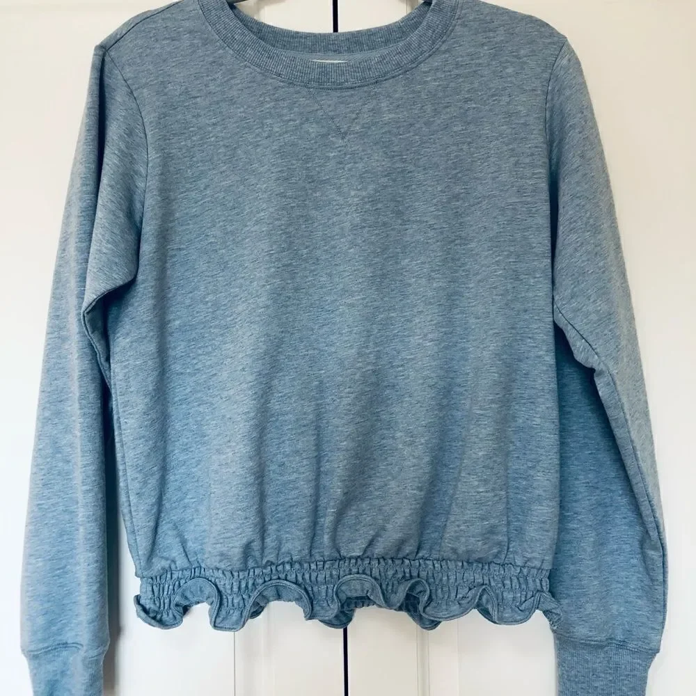 ‎NWT: Michael Kors Ruffle Bottom Sweatshirt
