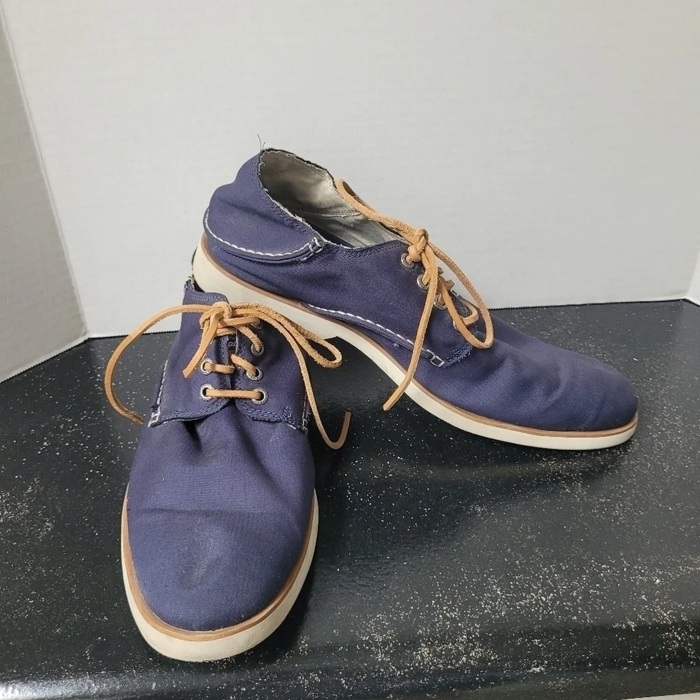 Sperry Topsider Blue Oxford Lace Up Shoes