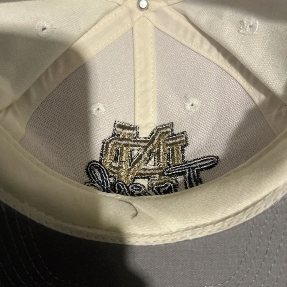 Vintage 90s Spell Out University of Notre Dame Volleyball‎ Snapback Hat Cap USA