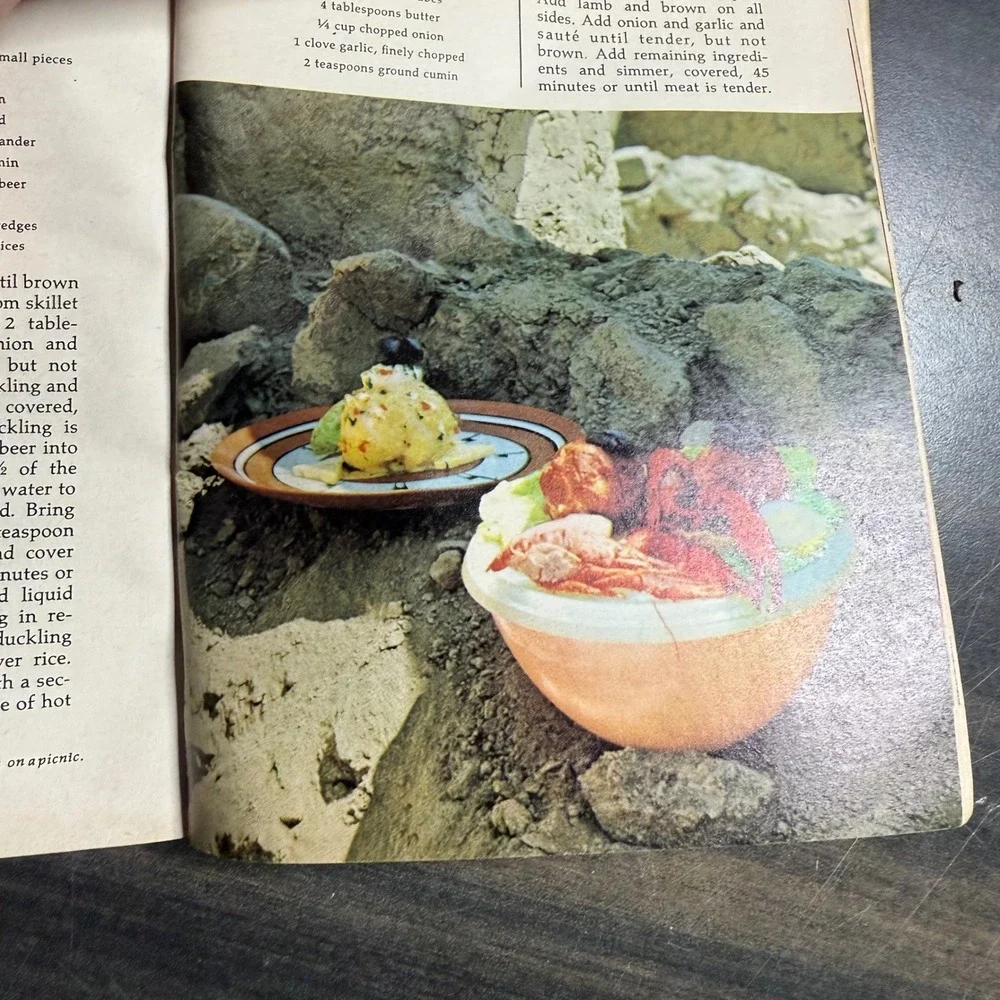 Vintage Tupperware Picnics Parties Snacks Around the World Cookbook Recipes‎
