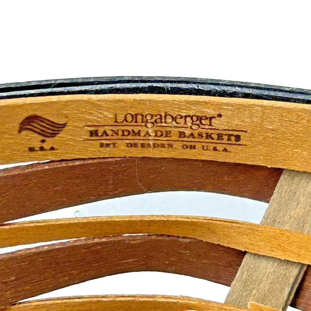 Longaberger CHESTNUT SMALL OVAL DIAMOND Basket 2009‎ Liner Protector Tags