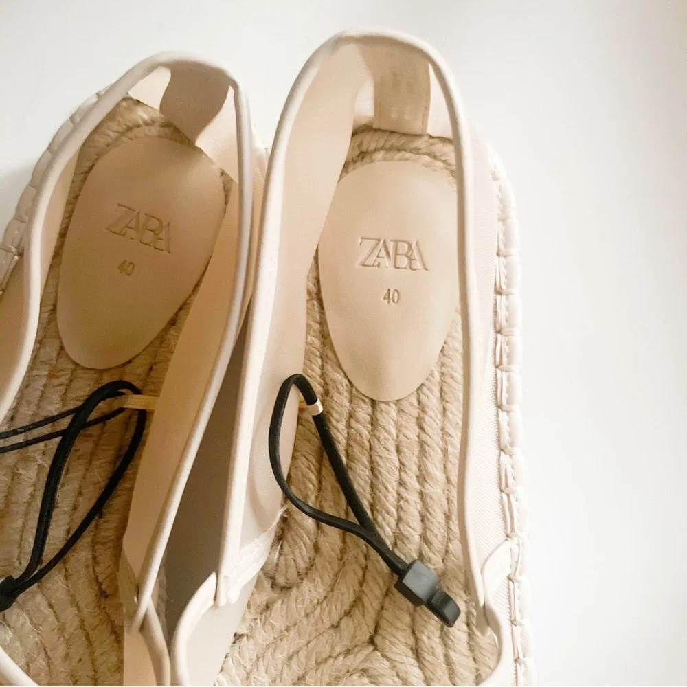 NWT Zara Mesh Espadrilles