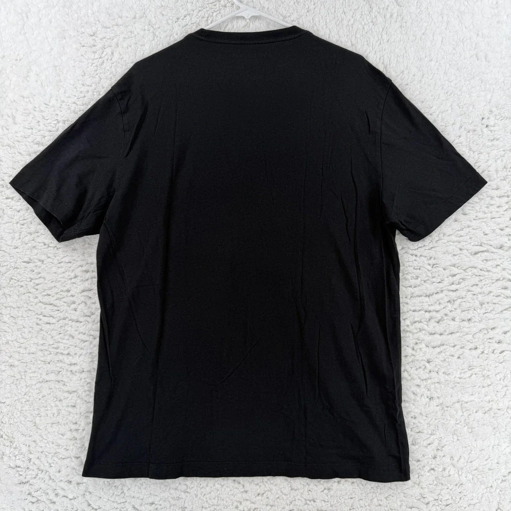True Religion Shirt Mens XL Black Registered Global‎ Globe Graphic Tee T-Shirt