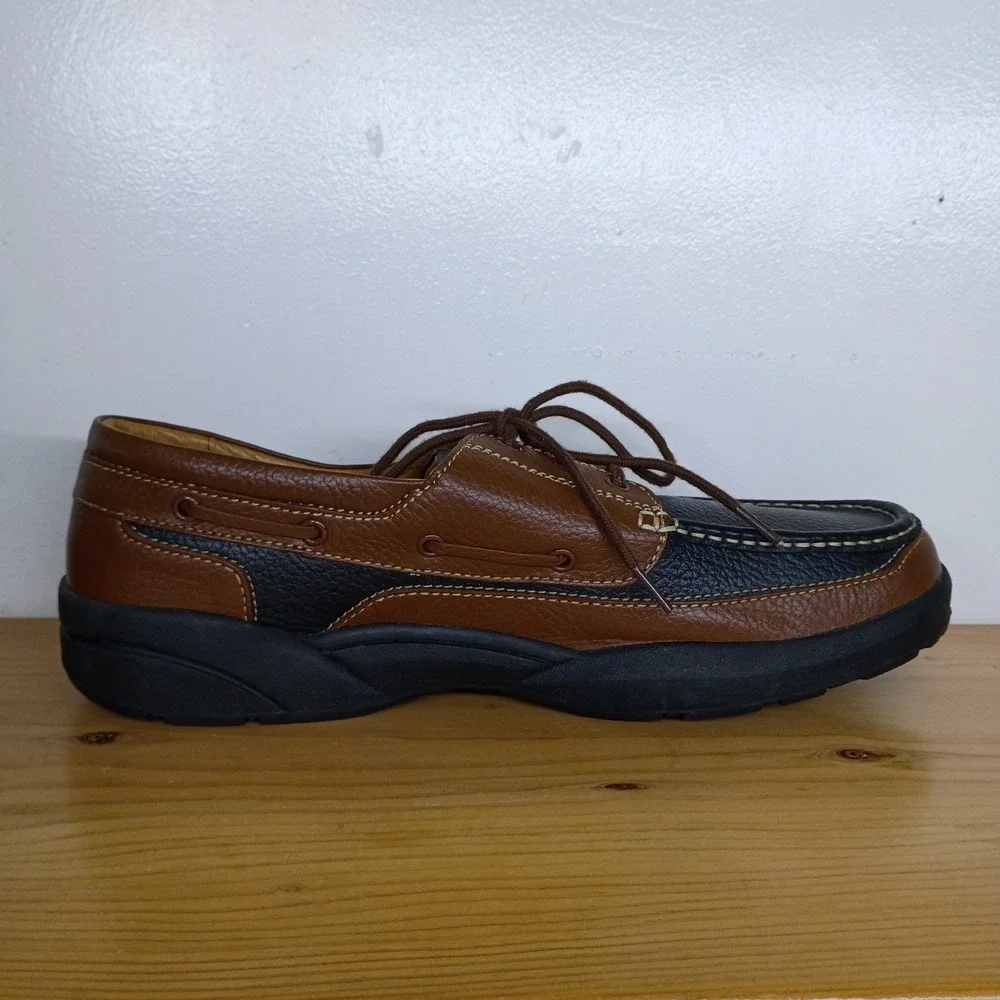 Dr. Comfort Patrick 8560 Men Therapeutic Leather Boat‎ Shoes Size 15 M Comfort