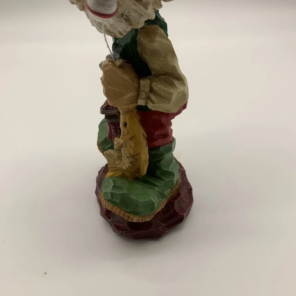 Vintage Bearded‎ Fisherman Grandpa Bobblehead with Fishing Pole