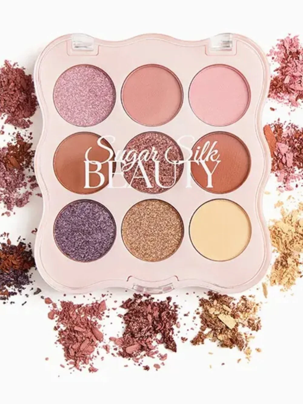 Sugar Silk Beauty Pink & Neutral 9-Color Eyeshadow Palette