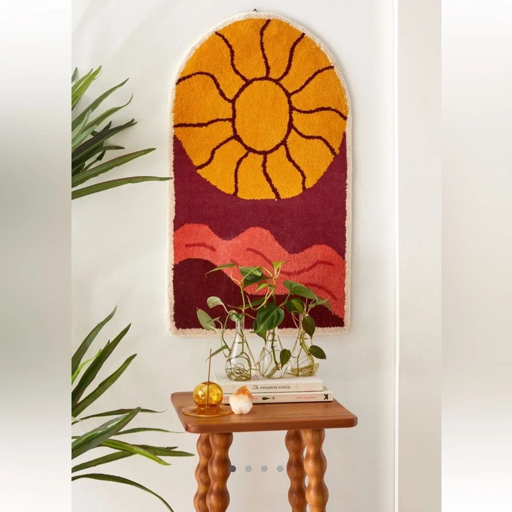 Sunset tufted wall hanging