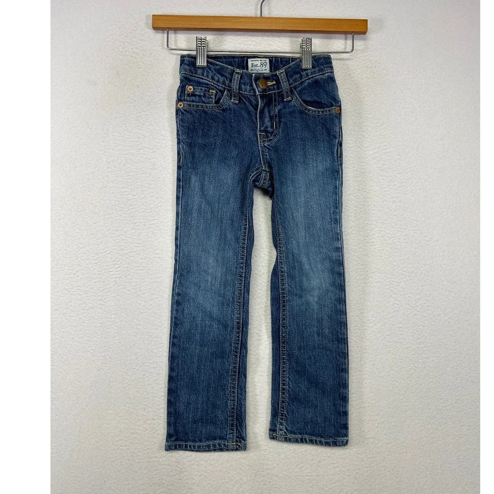Casual The Childrens Place Girls Size 5 Blue Skinny Stretch Heart Denim‎ Jeans