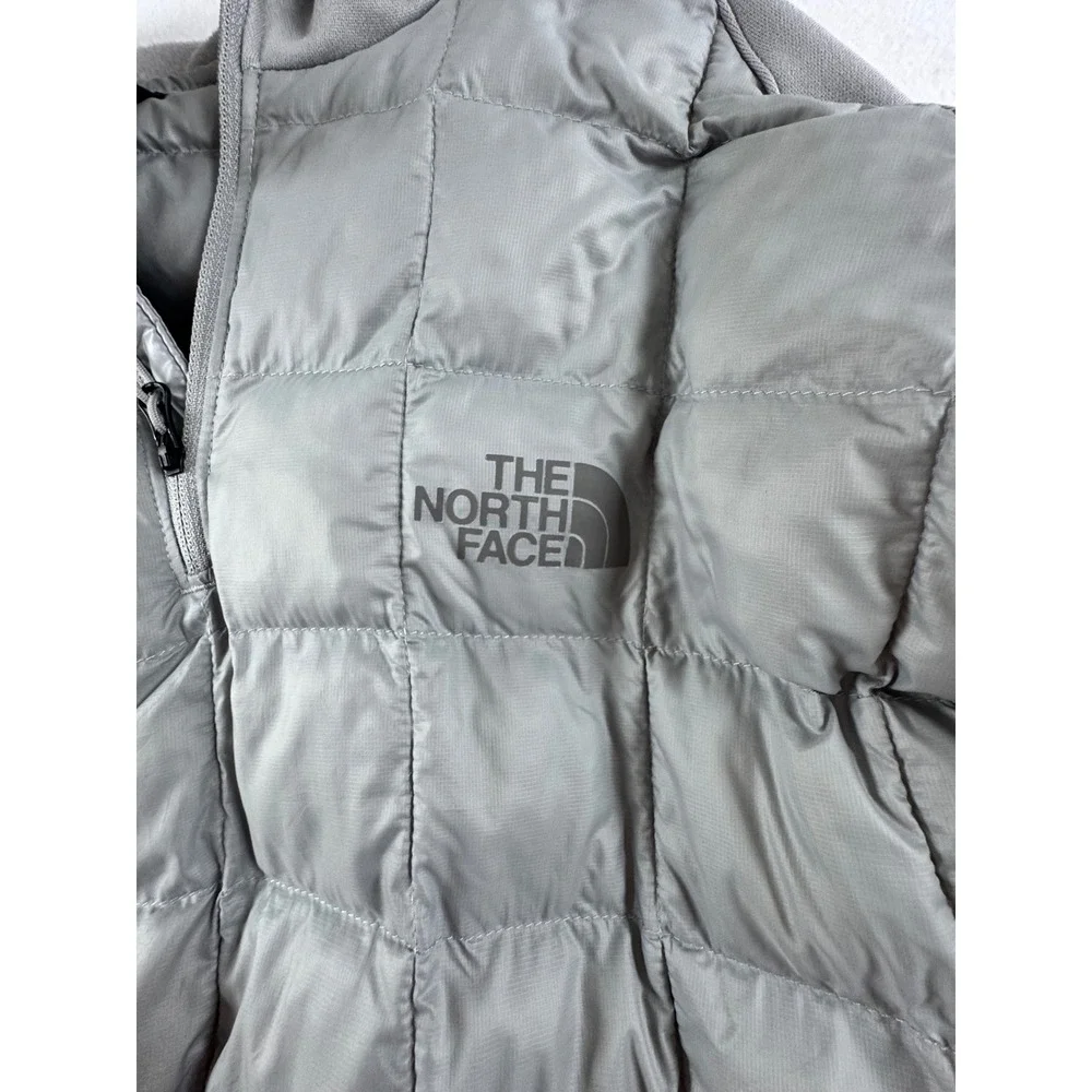 The‎ North Face ThermoBall Eco Hybrid Hoodie Mens XL Grey Quarter Zip Pullover