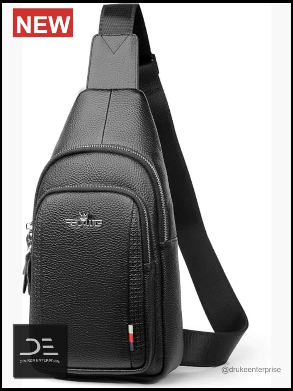 PU Leather Sling Backpack Crossbody Shoulder Bag Travel Daypack