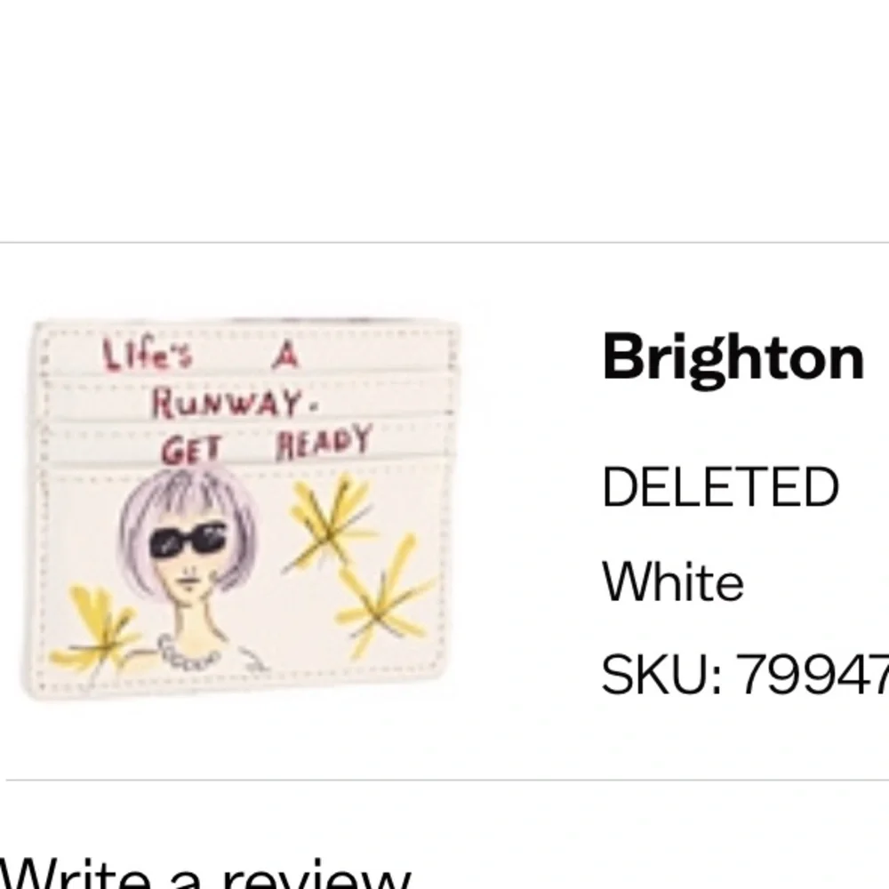 Brighton card case